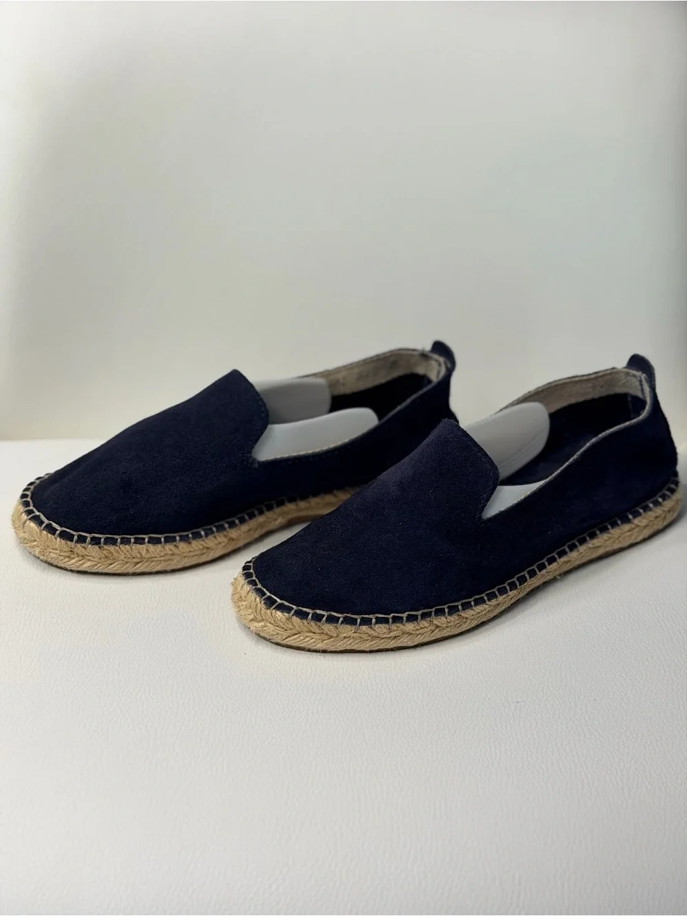 Ilse Jacobsen Navy Suede Espadrilles Size 6